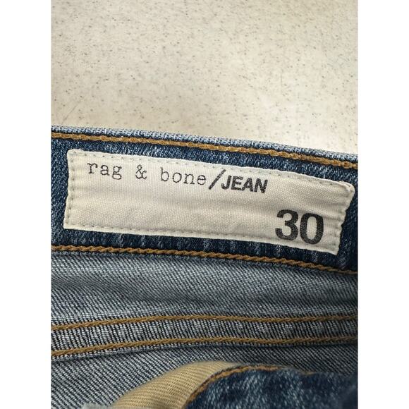 rag & bone Women’s 30 Dre Low Rise #16030 Jeans Raw Hem Amelie Wash USA D5 - Picture 5 of 7
